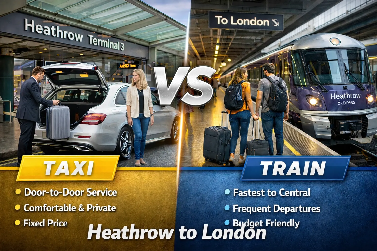 Taxi vs Train from Heathrow Which Option Is Best for Travellers